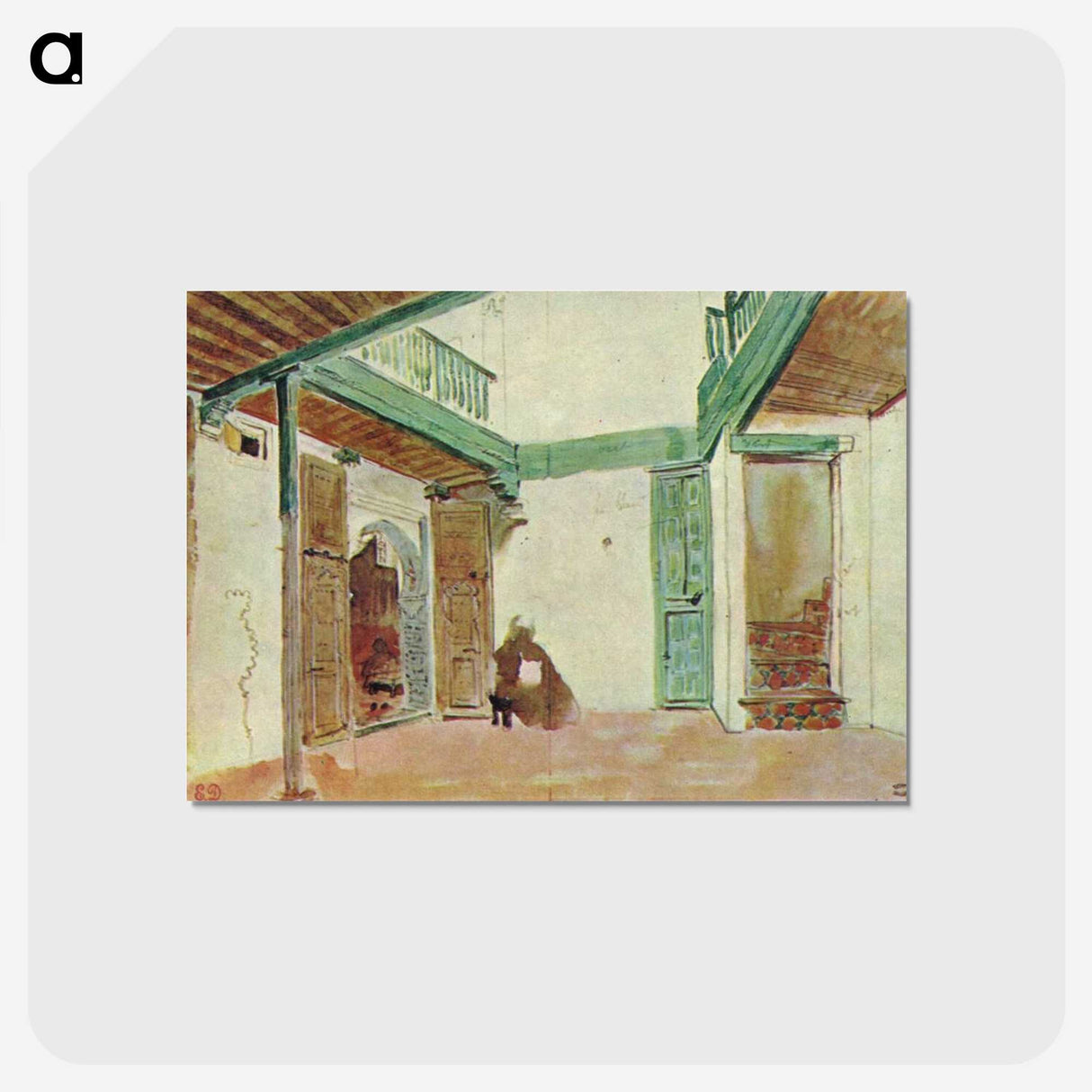 4-9_Eugene-Delacroix_postcard