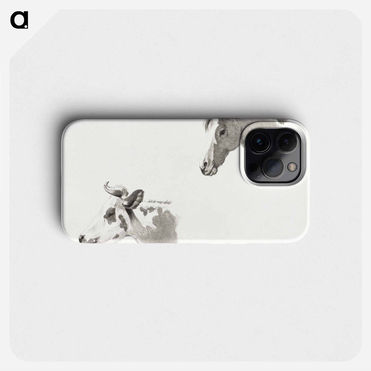 Head of a horse and the head of a cow - ジャン ベルナール Phone Case.