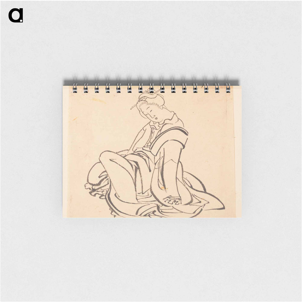 Seated Woman - 葛飾 北斎 Memo.