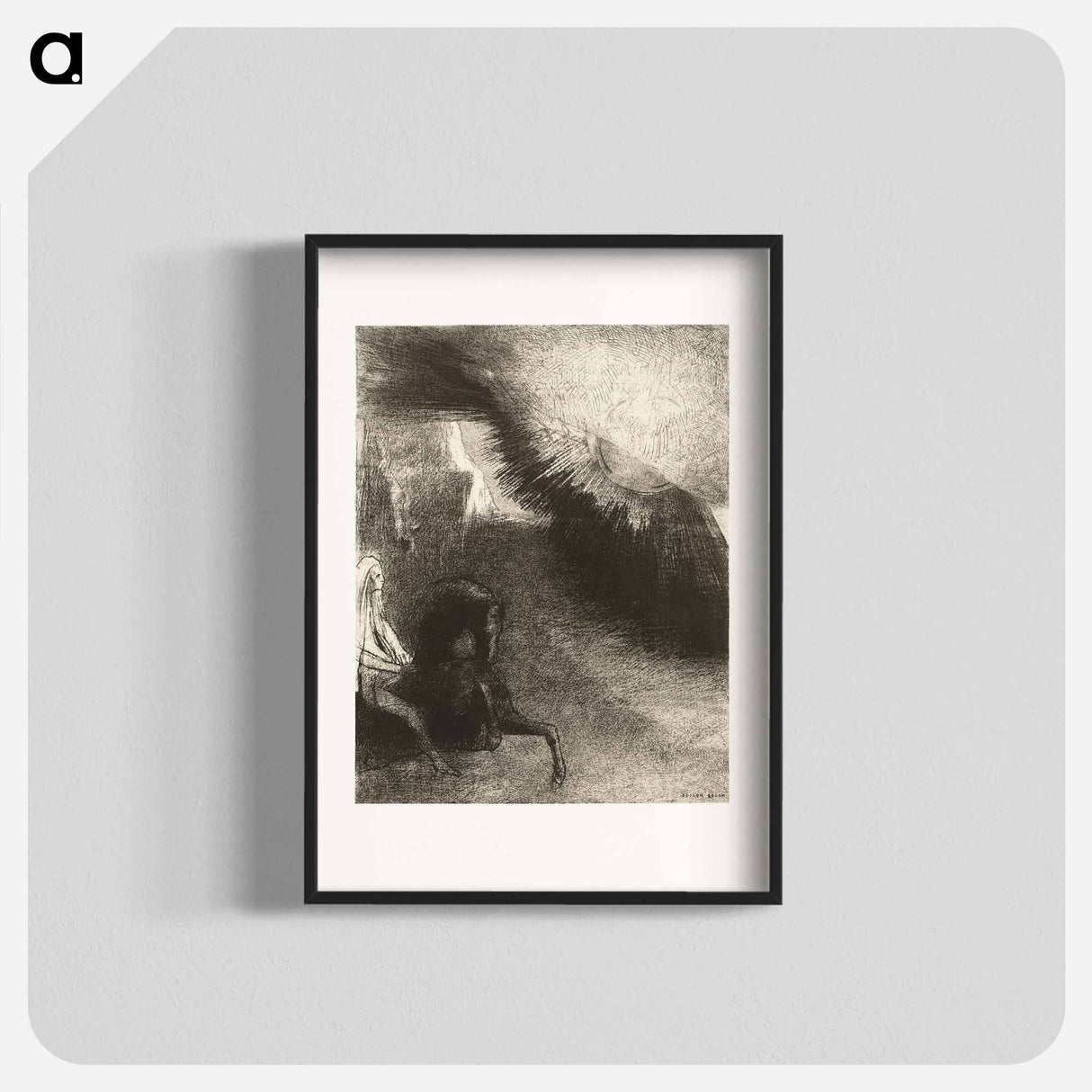 Pilgrim of the Sublunary World - オディロン ルドン Poster.