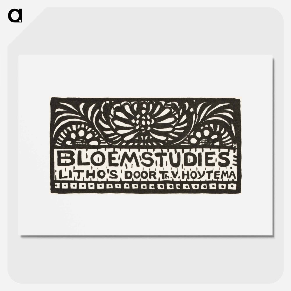 Bloemstudies - Theo van Hoytema Poster.