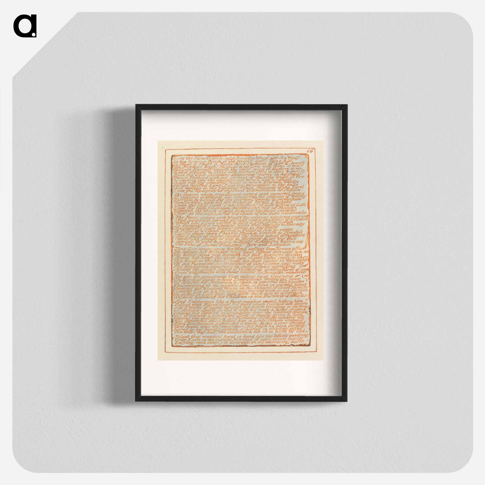 Jerusalem, Plate 86, "I see thy Form...." - ウィリアム ブレイク Poster.