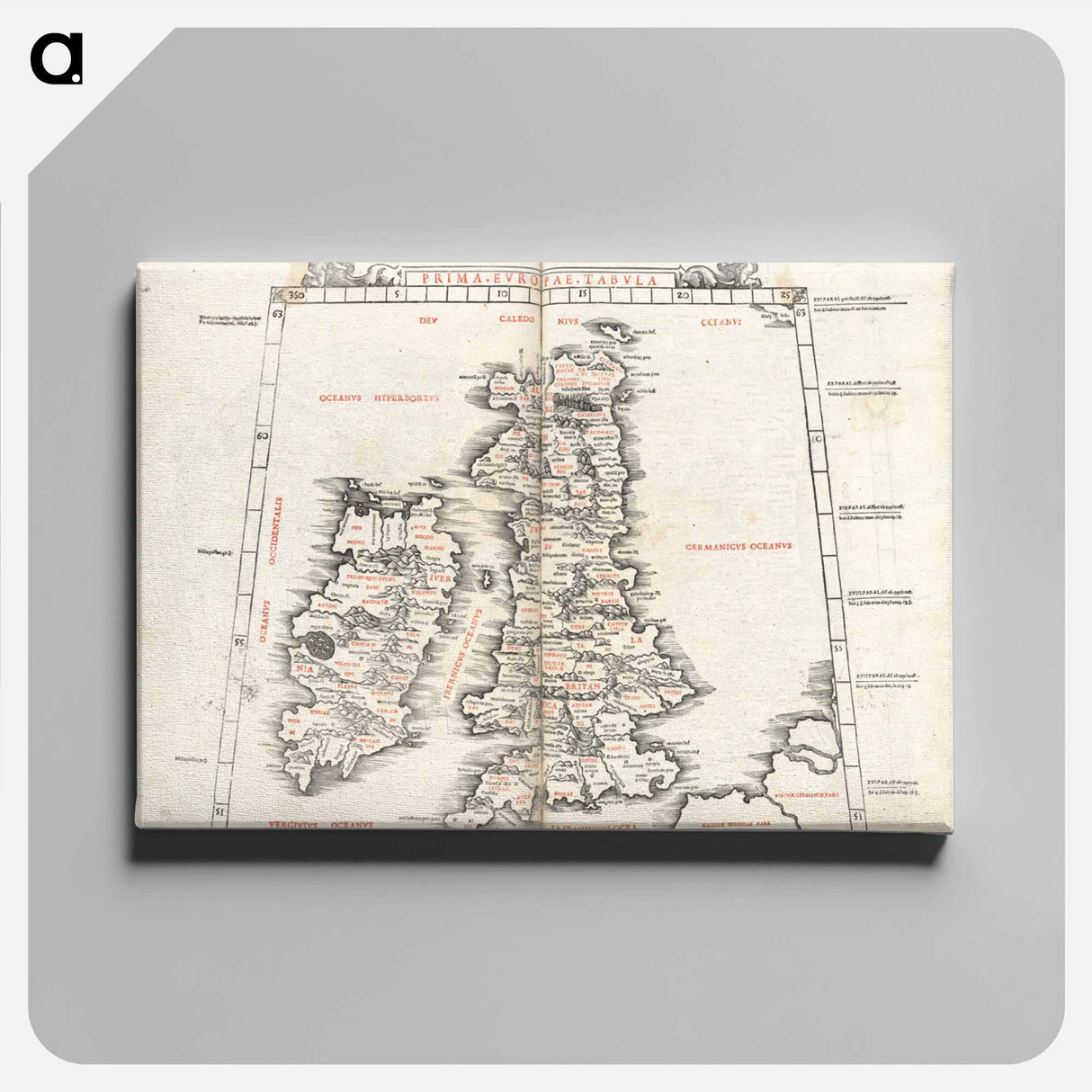 アートパネル-Prima Europae tabula
- ボストン公共図書館 Canvas.