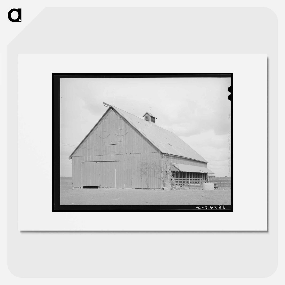 アートポスター-Barn on Cotton Farm
- ラッセル リー Poster.