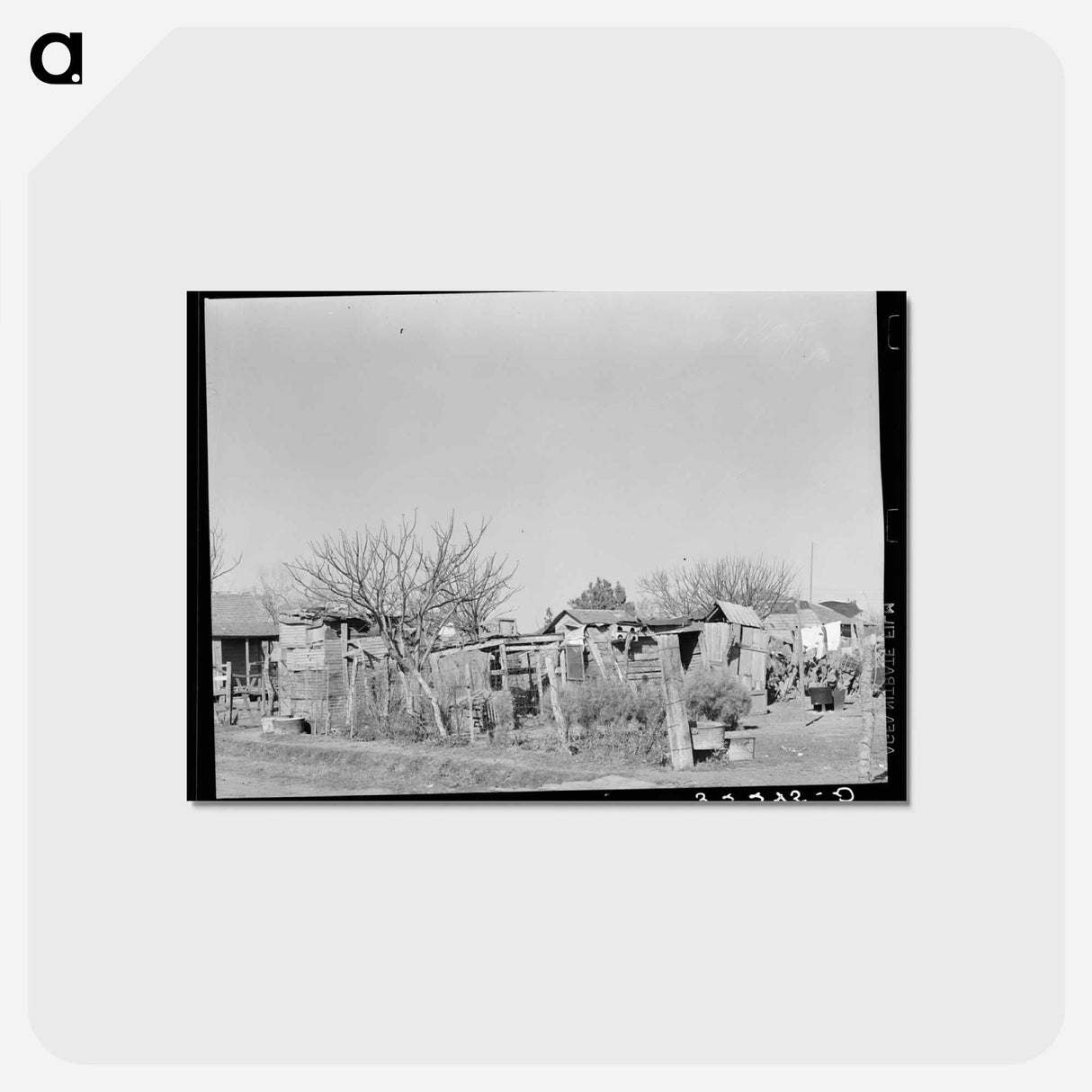 アートポストカード-Backyard of Mexican District
- ラッセル リー Postcard.