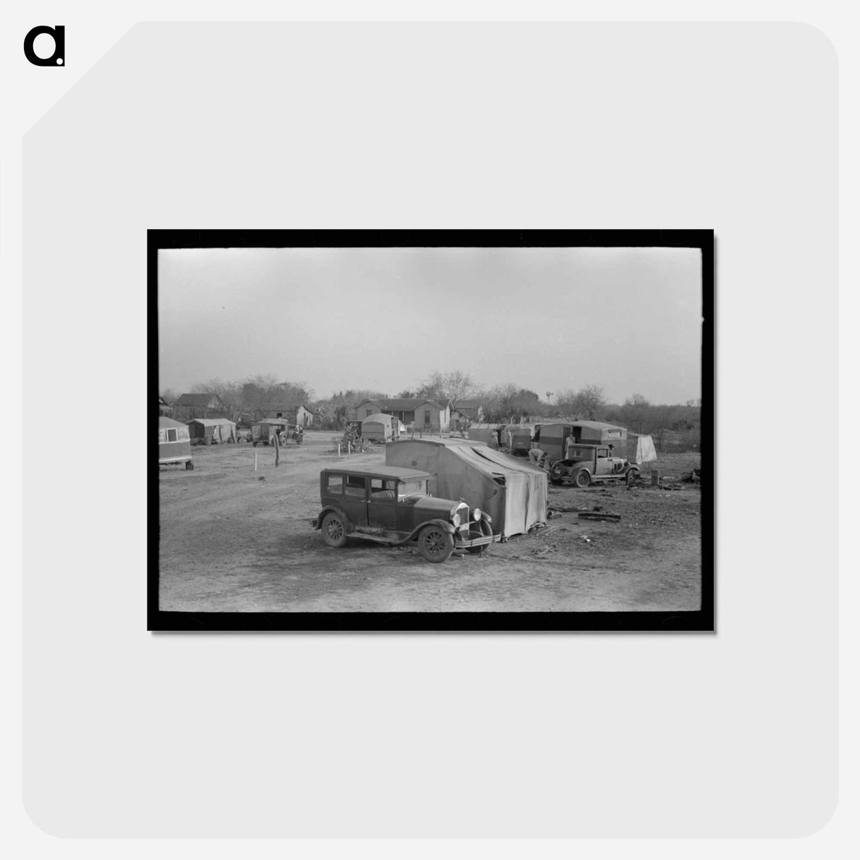 アートポストカード-Migrant Camp, Edinburg, Texas
- ラッセル リー Postcard.