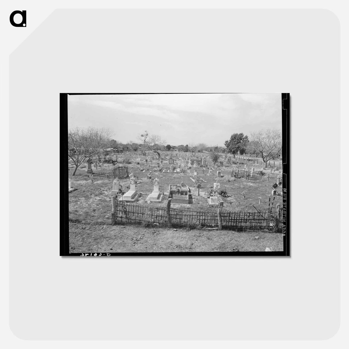 アートポストカード-Mexican Cemetery, Raymondville
- ラッセル リー Postcard.