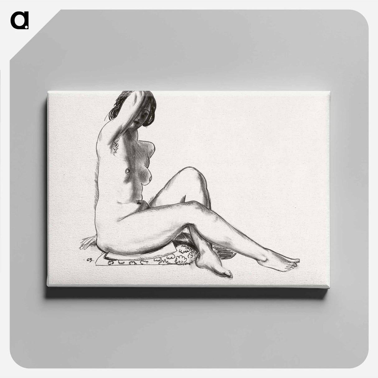 アートパネル-Nude on Flowered Cushion
- ボストン公共図書館 Canvas.
