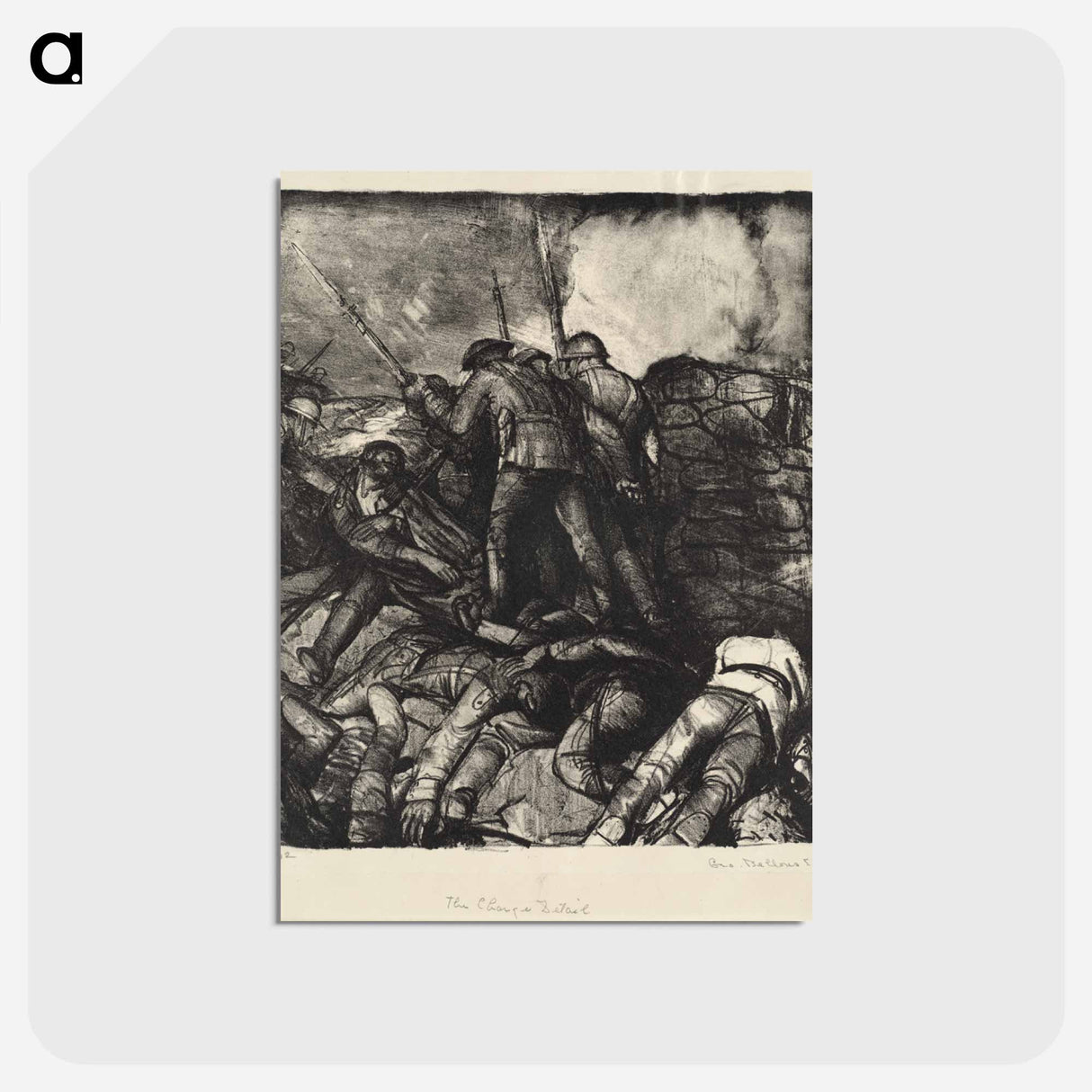 アートポストカード-The Charge, Right Detail
- ボストン公共図書館 Postcard.
