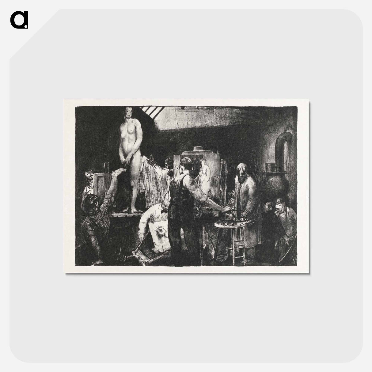 アートポストカード-The Life Class, Second Stone
- ボストン公共図書館 Postcard.