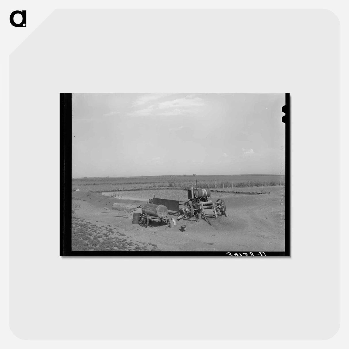 アートポストカード-Davidson Farm Irrigation
- ラッセル リー Postcard.