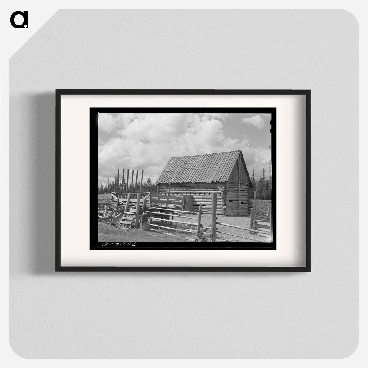 アートポスター-Barn and Hay Wagon
- ラッセル リー Poster.