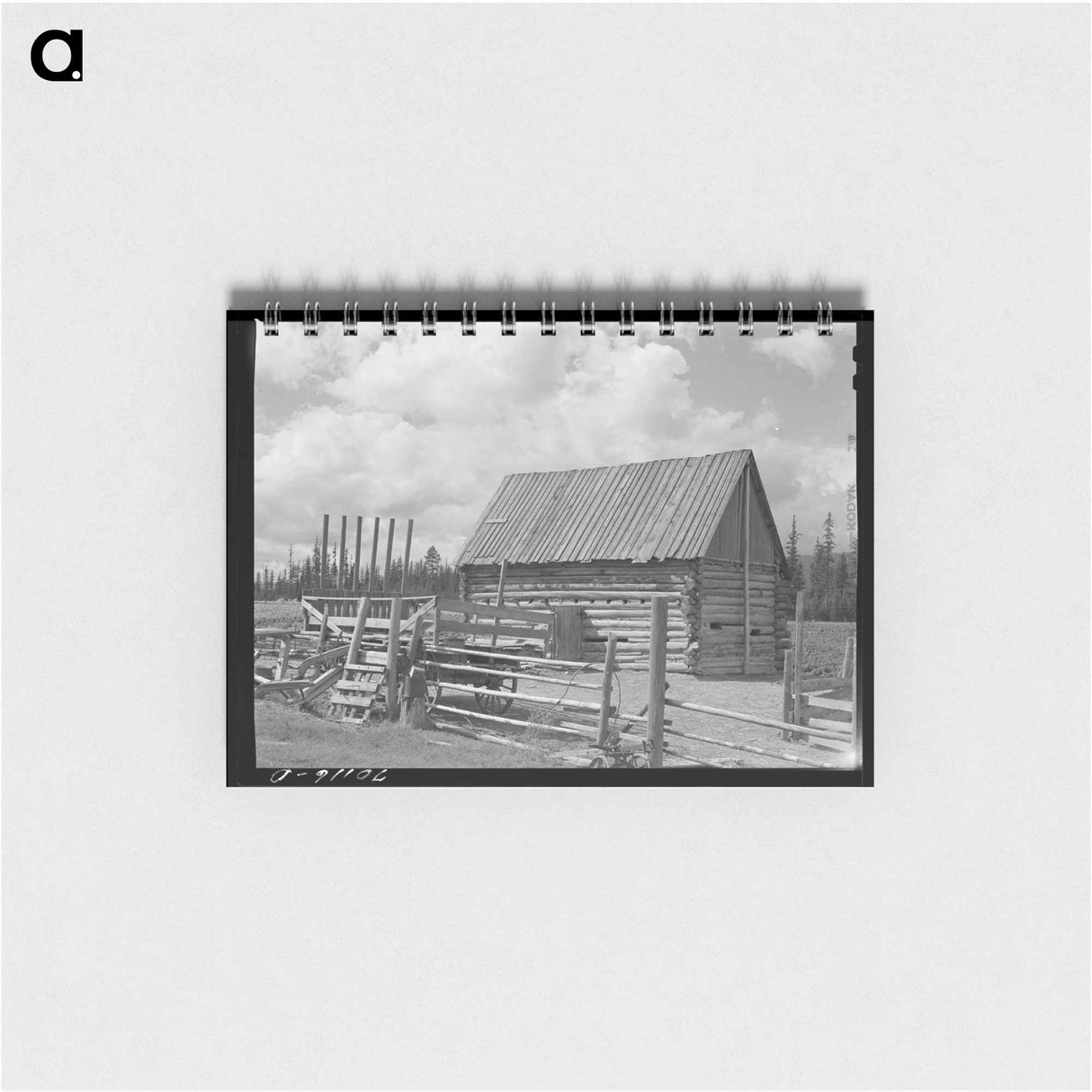 アートメモ帳-Barn and Hay Wagon
- ラッセル リー Memo.