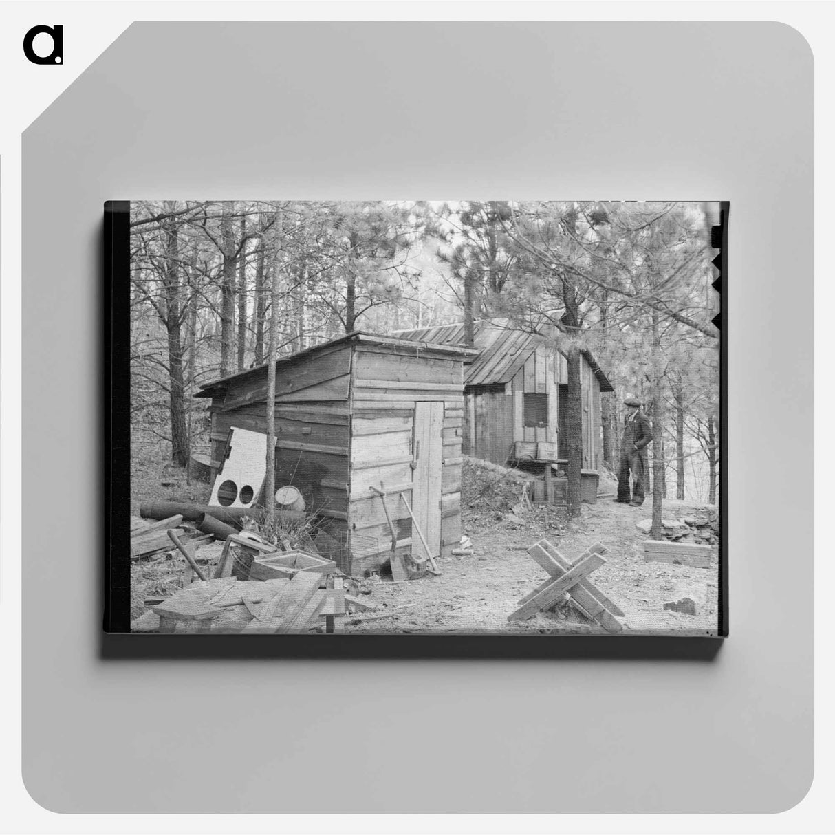 アートパネル-Shack of Old Gold Prospector
- ラッセル リー Canvas.