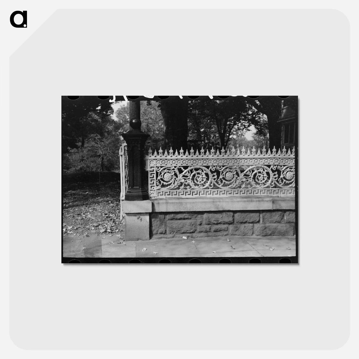 アートポストカード-Iron Grill Work, Meriden
- ラッセル リー Postcard.