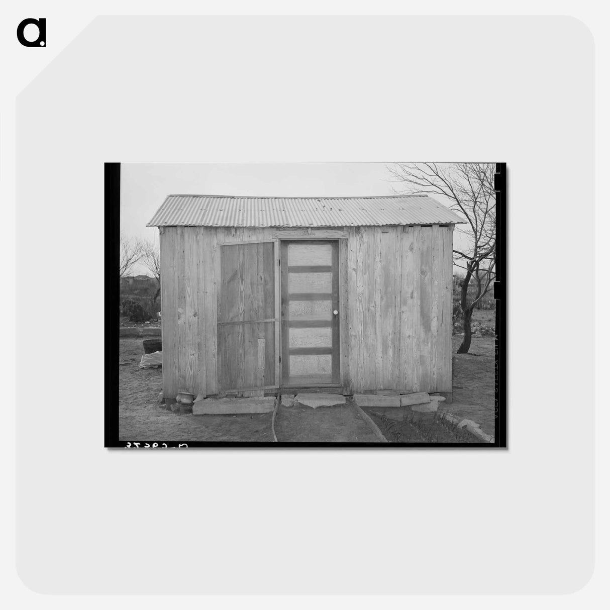 アートポストカード-Typical Mexican House, Crystal City
- ラッセル リー Postcard.