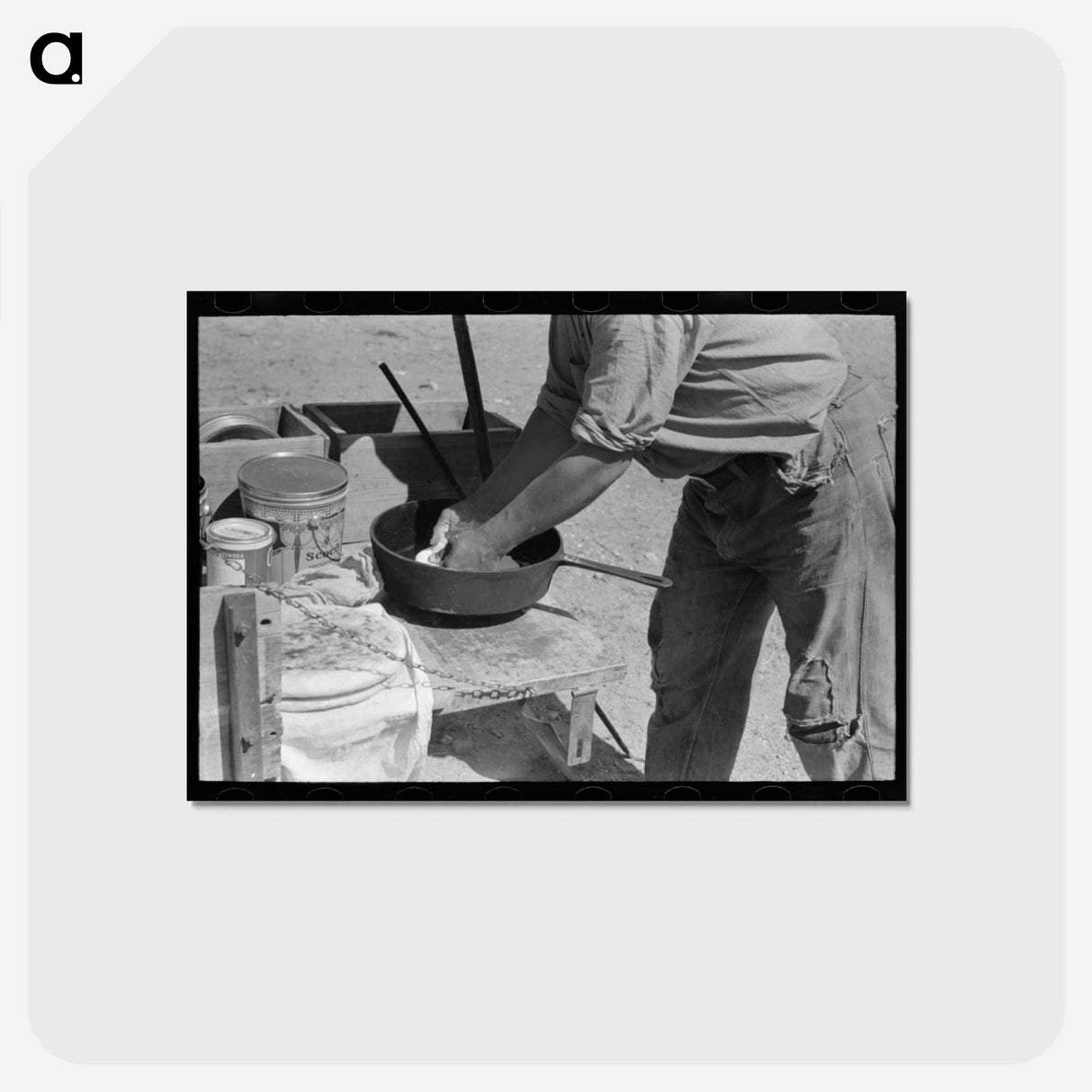 アートポストカード-Baking Bread Near Marfa
- ラッセル リー Postcard.