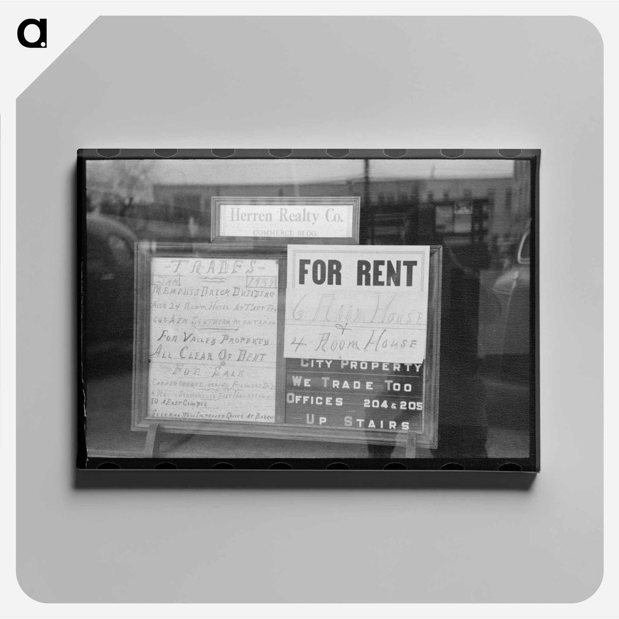 アートパネル-Real Estate Signs, Harlingen
- ラッセル リー Canvas.