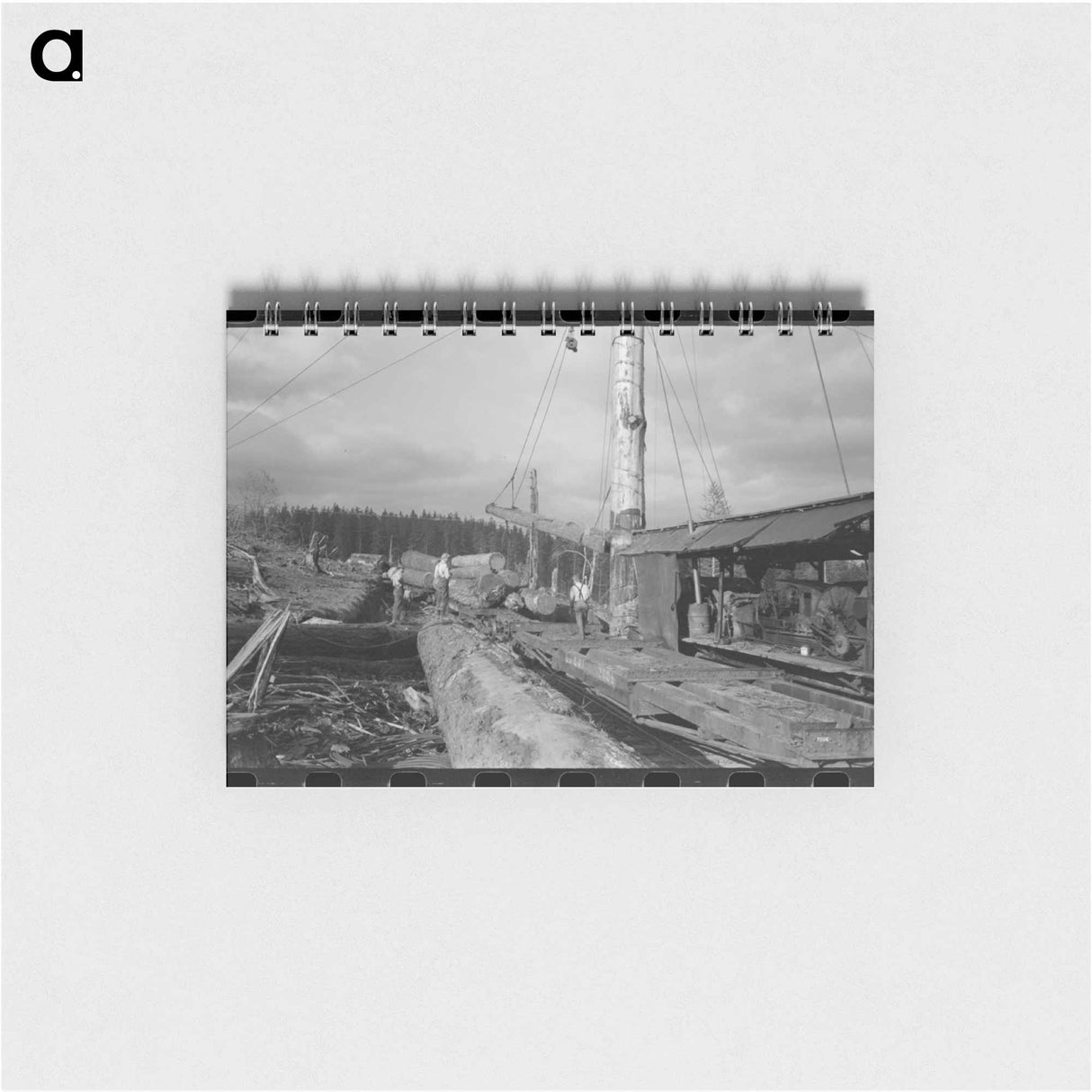 アートメモ帳-Loading Logs on Flatcars
- ラッセル リー Memo.