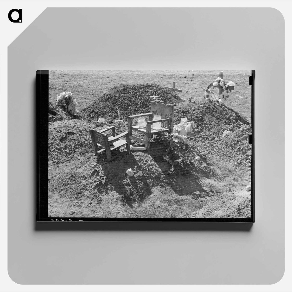 アートパネル-Mexican Grave, Raymondville
- ラッセル リー Canvas.