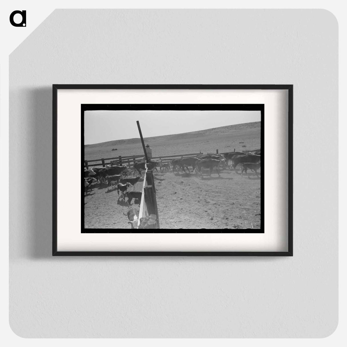アートポスター-Cattle Roundup Near Marfa
- ラッセル リー Poster.