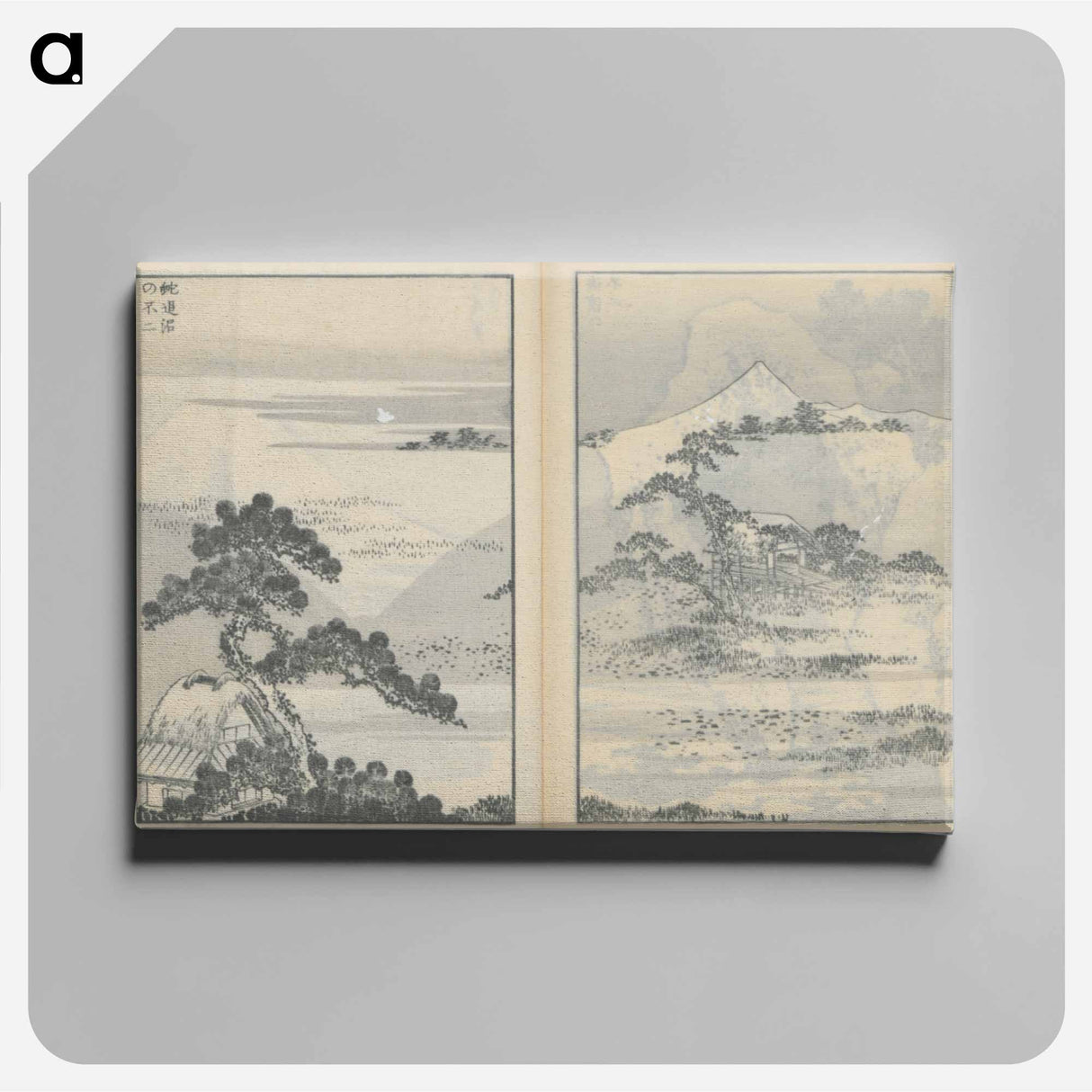 アートパネル-Hokusai's Fugaku Hyakkei - 葛飾 北斎 Canvas.