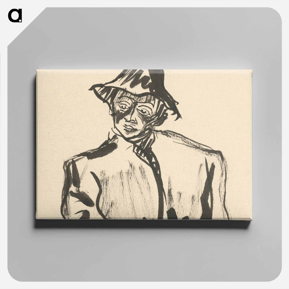 The man in the hat - アーノルド ピーター ワイズ クビンチャン Canvas.