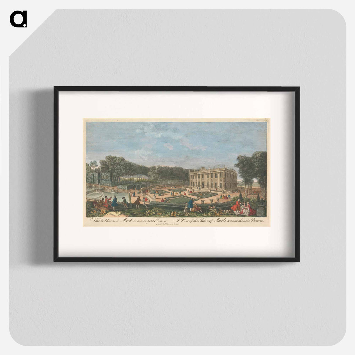 アートポスター-A View of the Palace of Marli toward the little Parterre
- イェール大学アートギャラリー Poster.