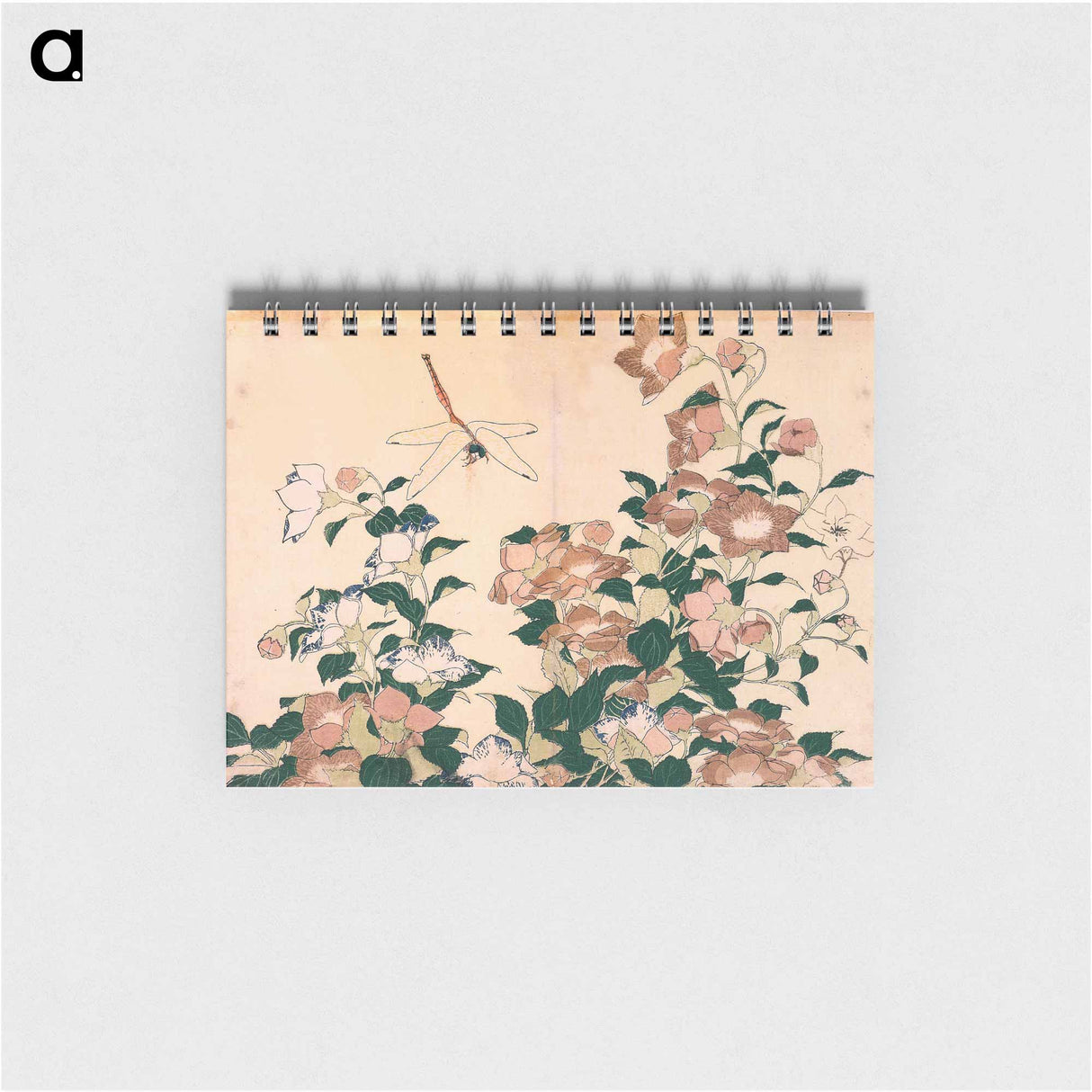 Bellflower and Dragonfly - 葛飾 北斎 Memo.