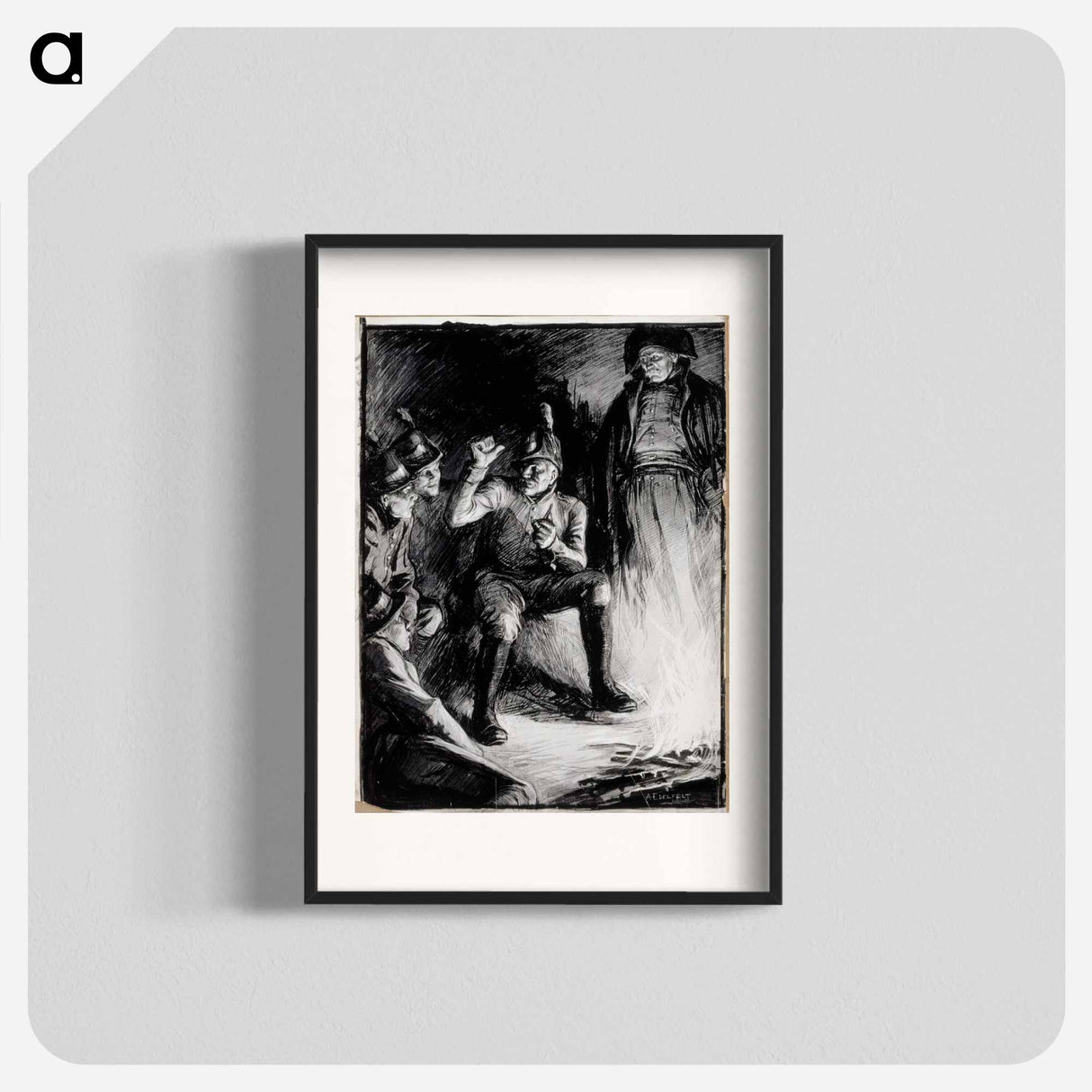 nuotioll' ei hurtti vanhuksella jutun puutett ollut laisinkaan - アルバート エーデルフェルト Poster.