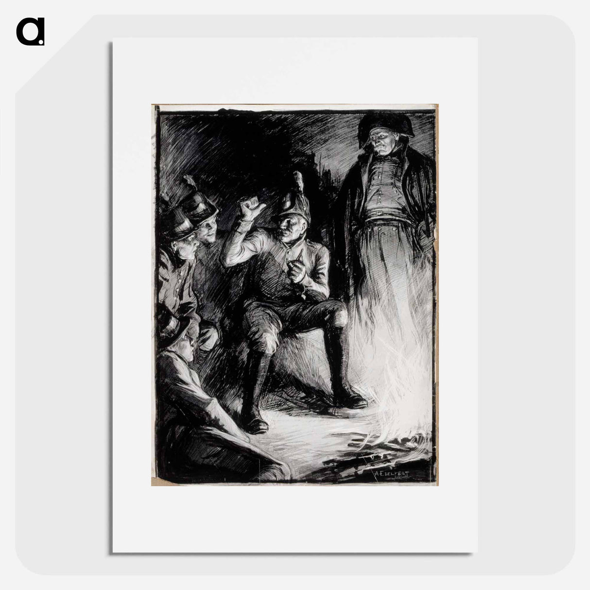 nuotioll' ei hurtti vanhuksella jutun puutett ollut laisinkaan - アルバート エーデルフェルト Poster.