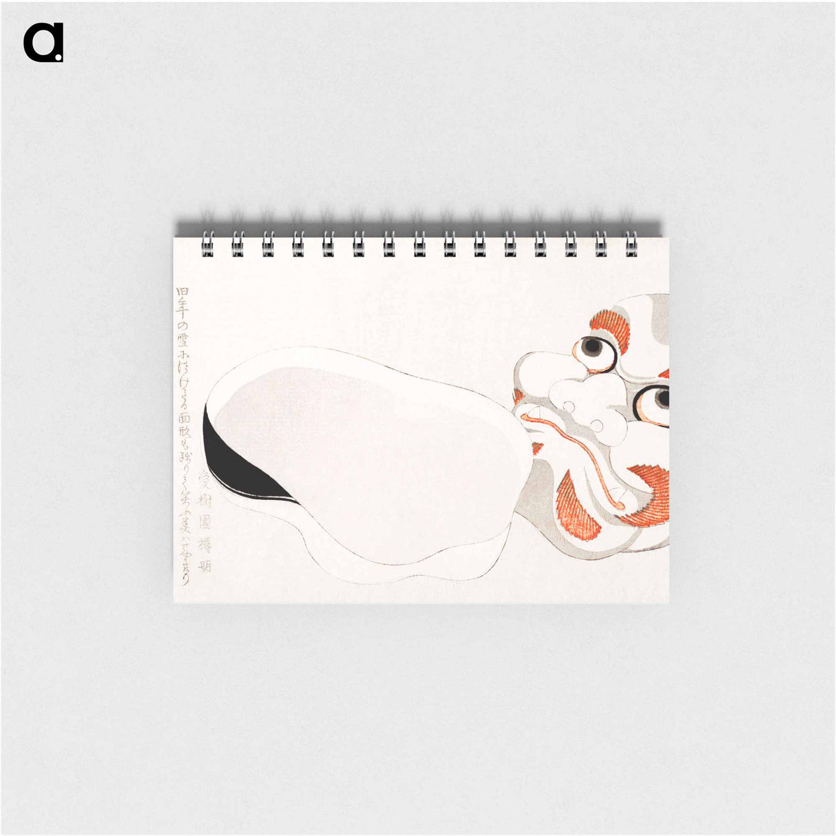 Hokusai's Masks of Oni and Uzume - 葛飾 北斎 Memo.