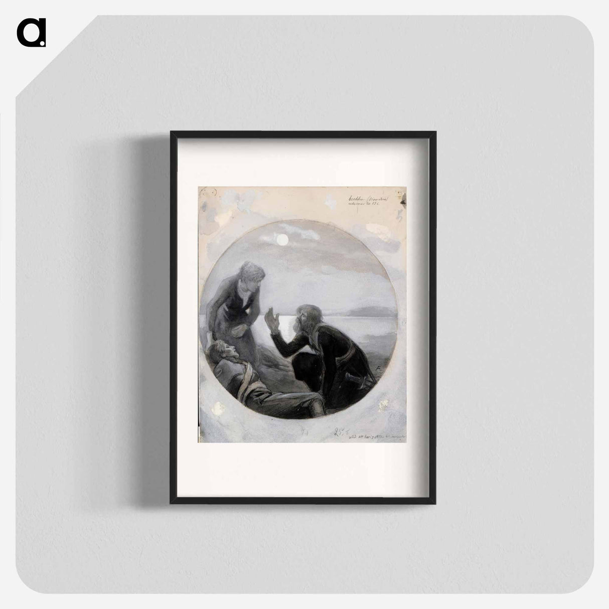 ja nousee, astuu askeleen ja kuolee neidon etehen - アルバート エーデルフェルト Poster.