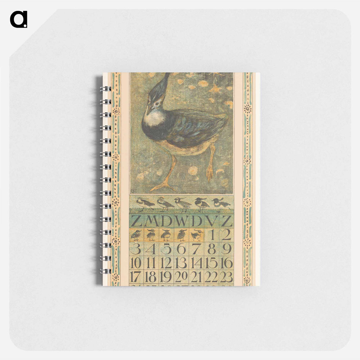 Kalenderblad mei met kievit - テオ ヴァン ホイテマ Memo.