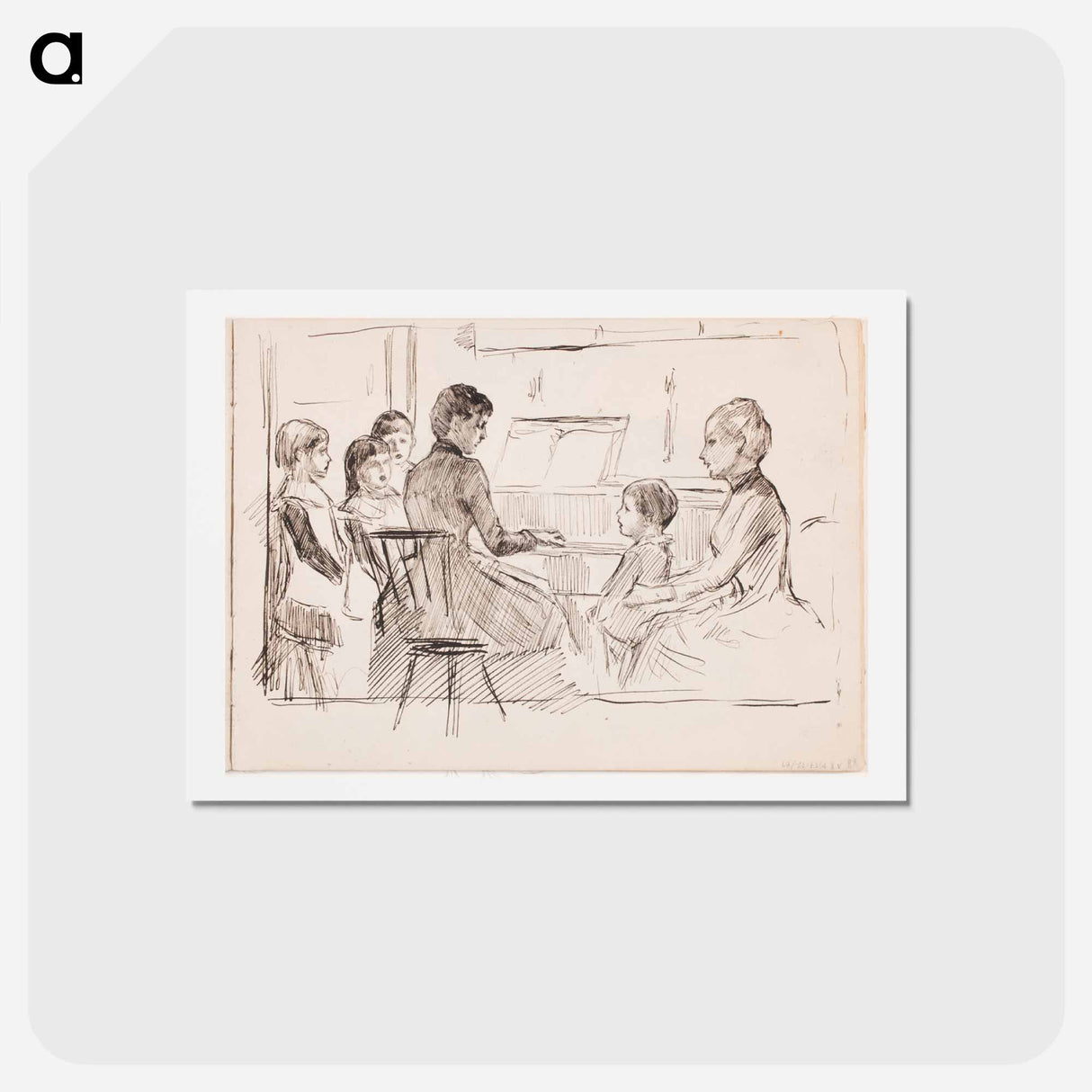 (unknown) part of a sketchbook - アルバート エーデルフェルト Postcard.