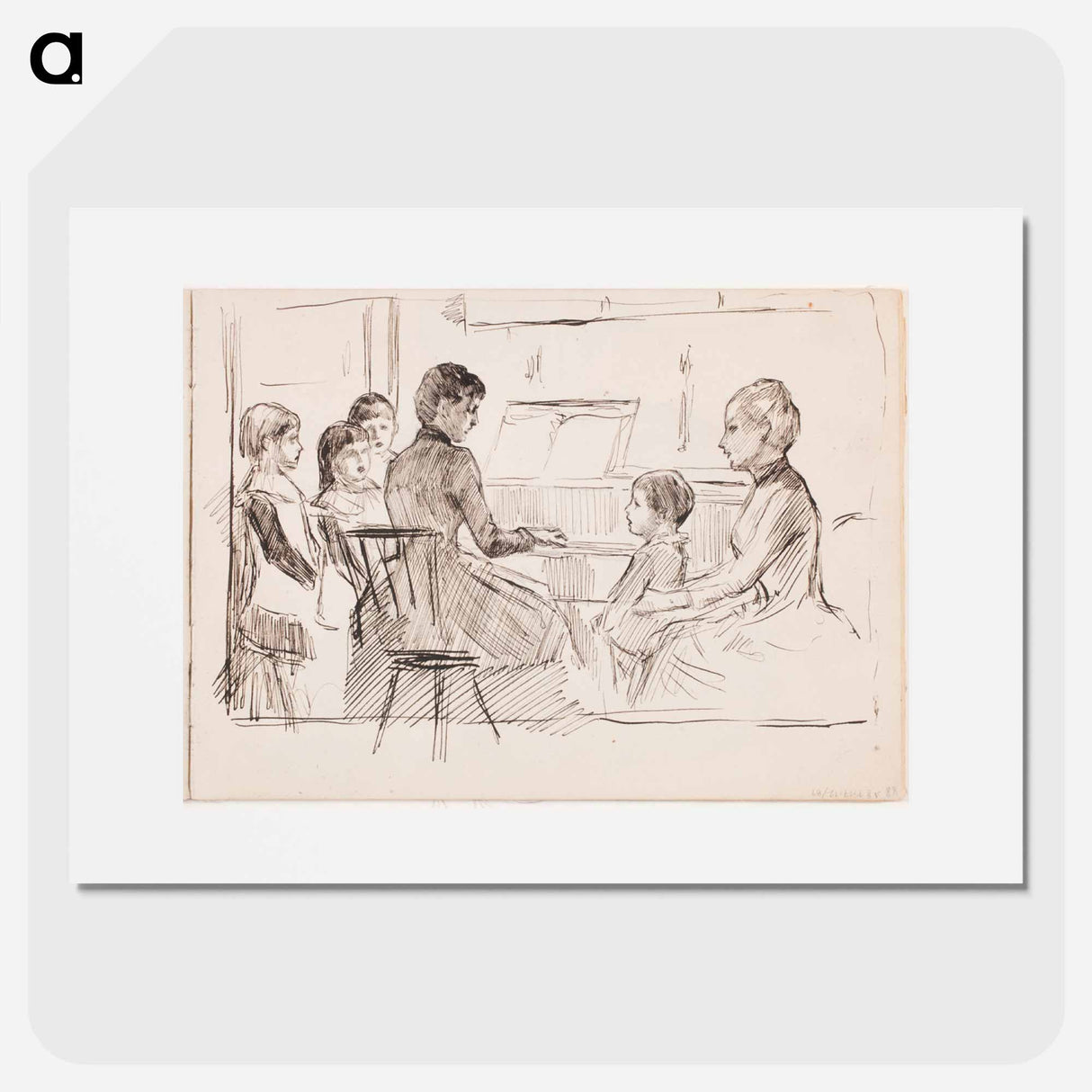 (unknown) part of a sketchbook - アルバート エーデルフェルト Poster.