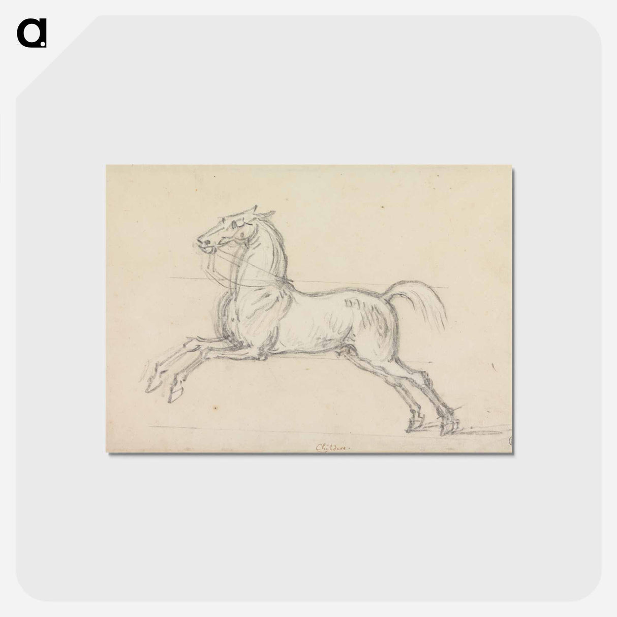 アートポストカード-Flying Childers Galloping to Left: Bridled but not Saddled
- イェール大学アートギャラリー Postcard.