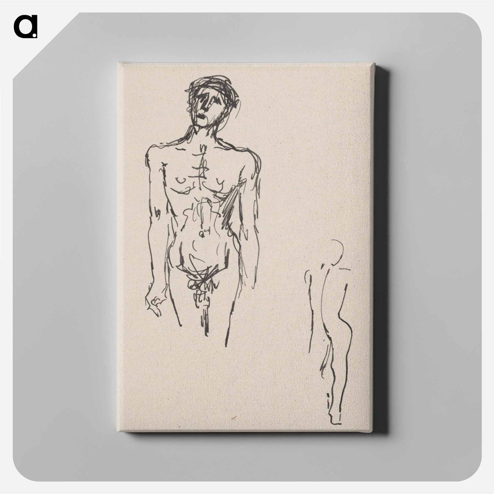 The figure of a man - アーノルド ピーター ワイズ クビンチャン Canvas.