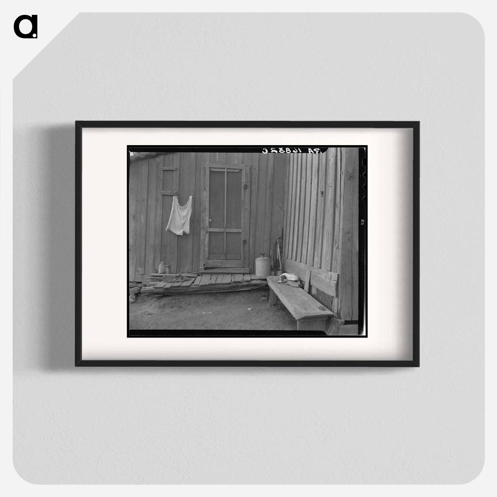 Back door of Texas tenant farmer's house - ドロテア ラング Poster.