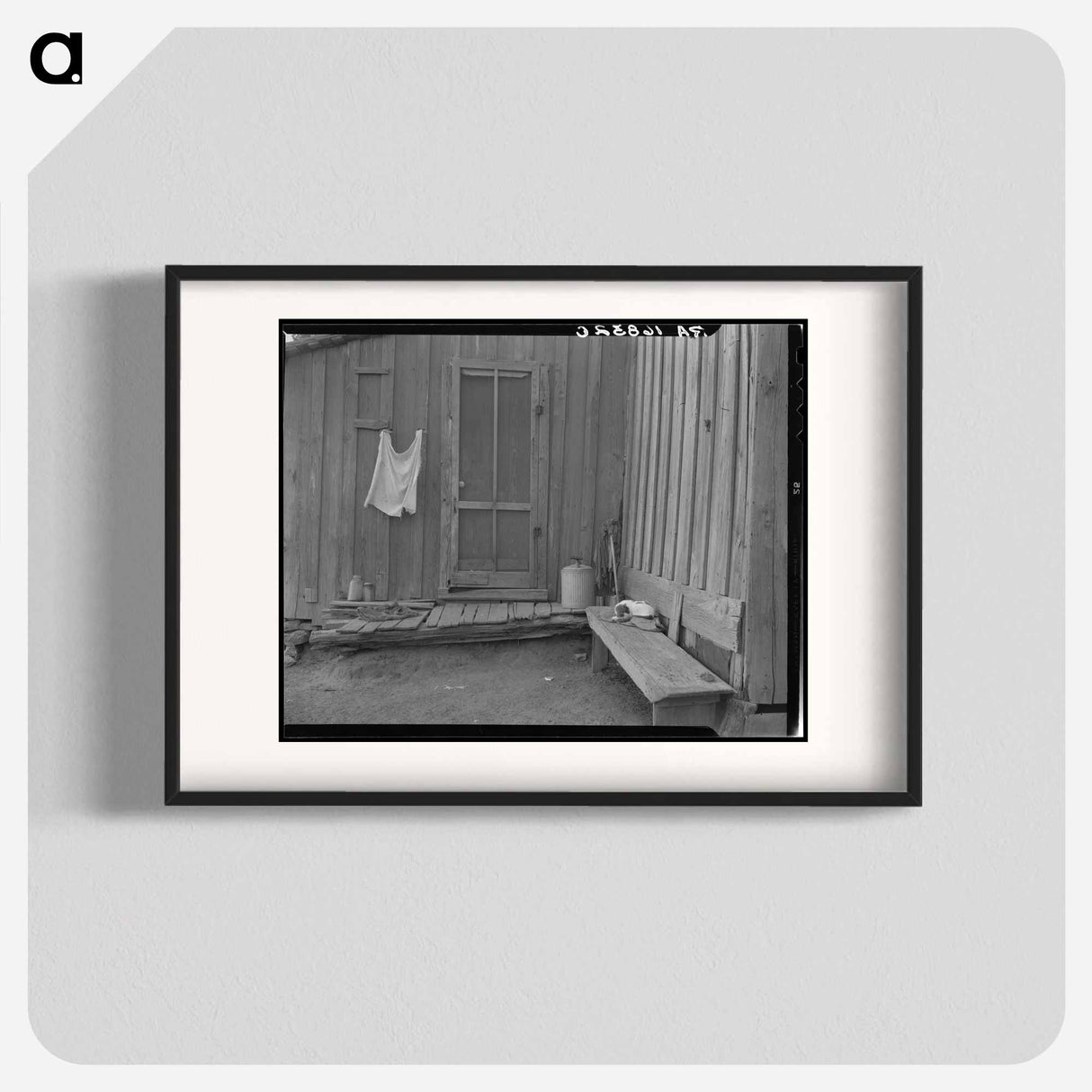 Back door of Texas tenant farmer's house - ドロテア ラング Poster.