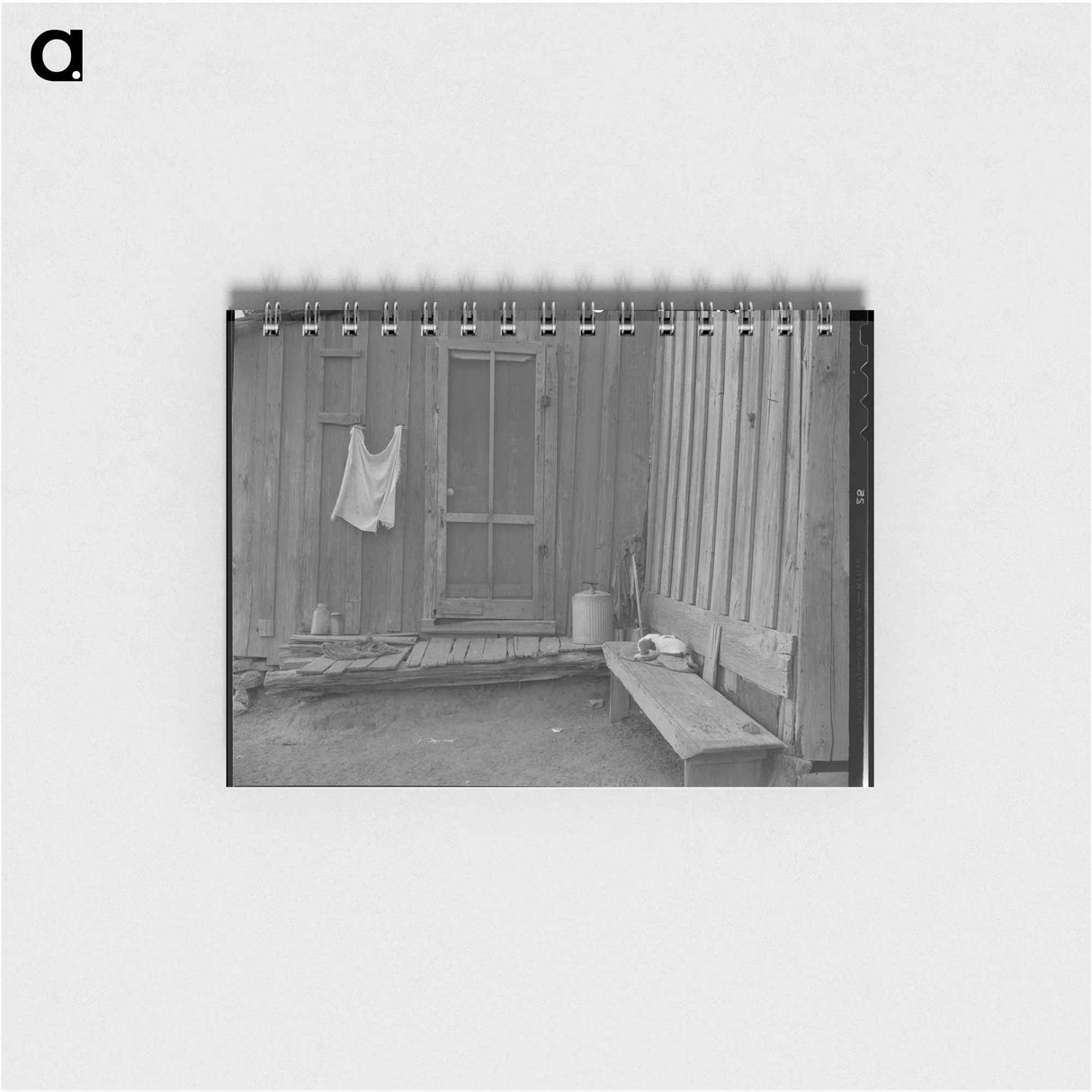 アートメモ帳-Back door of Texas tenant farmer's house - ドロテア ラング Memo.