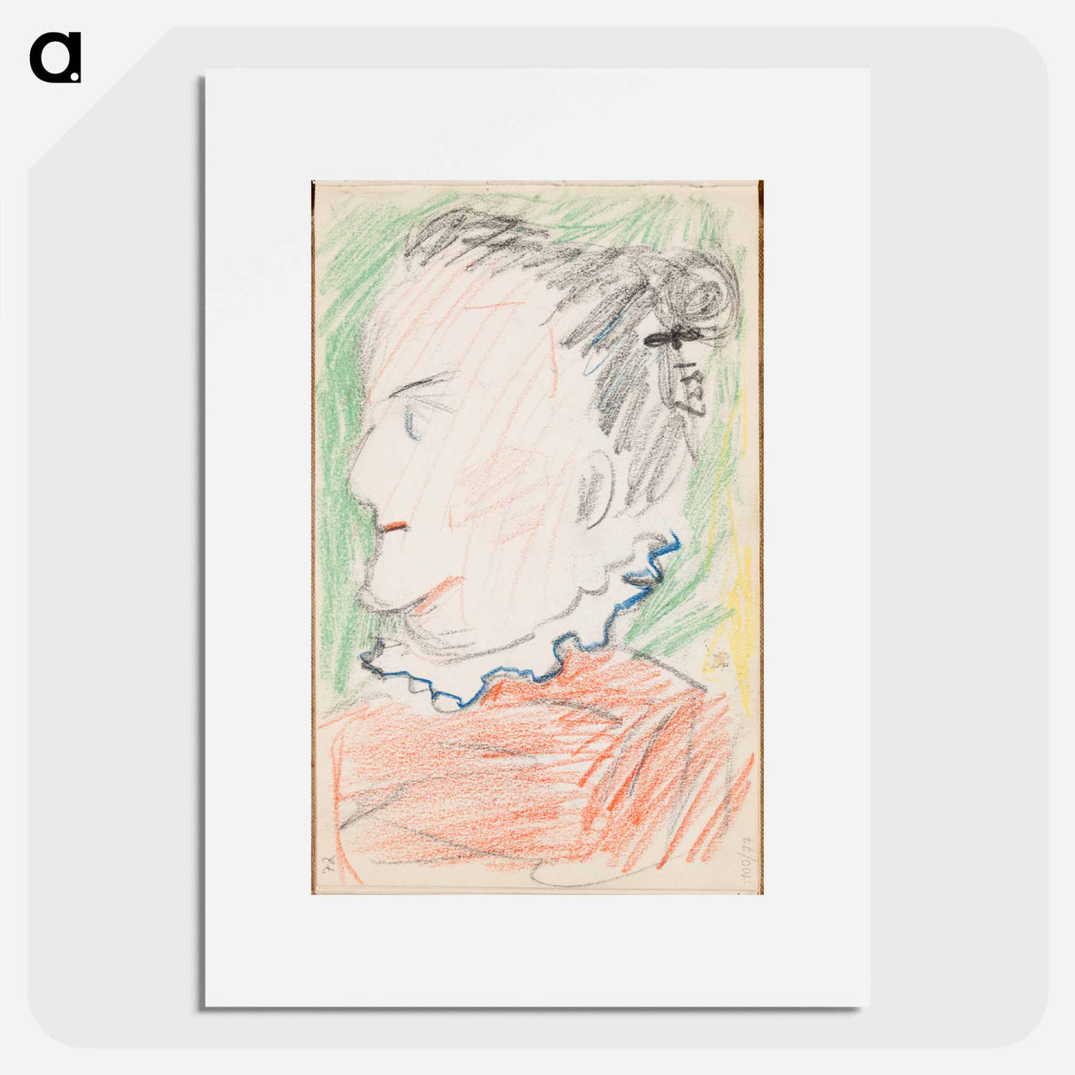 アートポスター-(unknown) part of a sketchbook - アルバート エーデルフェルト Poster.