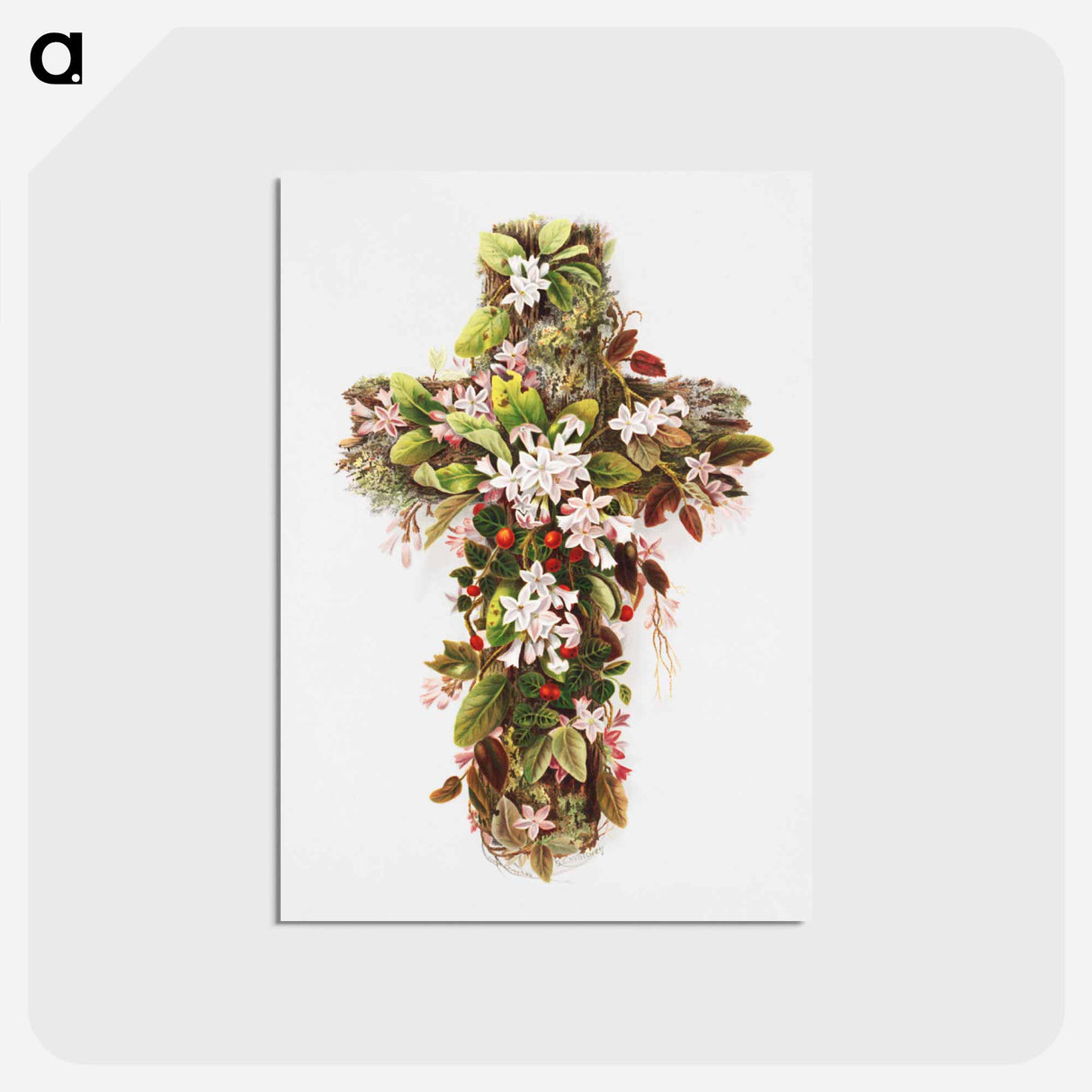 アートポストカード-Cross of Flowers
- ボストン公共図書館 Postcard.
