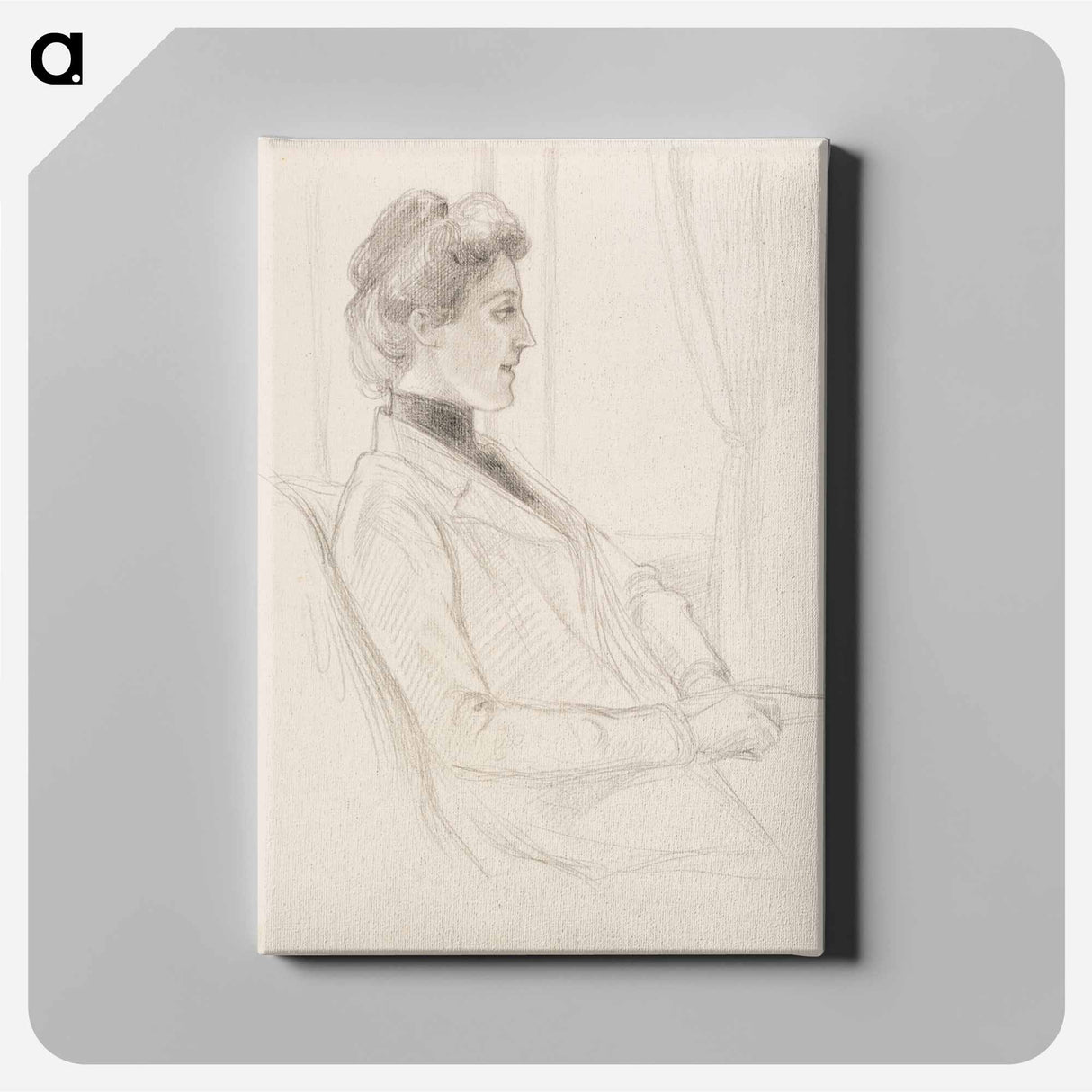 Vapaaherratar Anne Bennetin muotokuvaluonnos - アルバート エーデルフェルト Canvas.