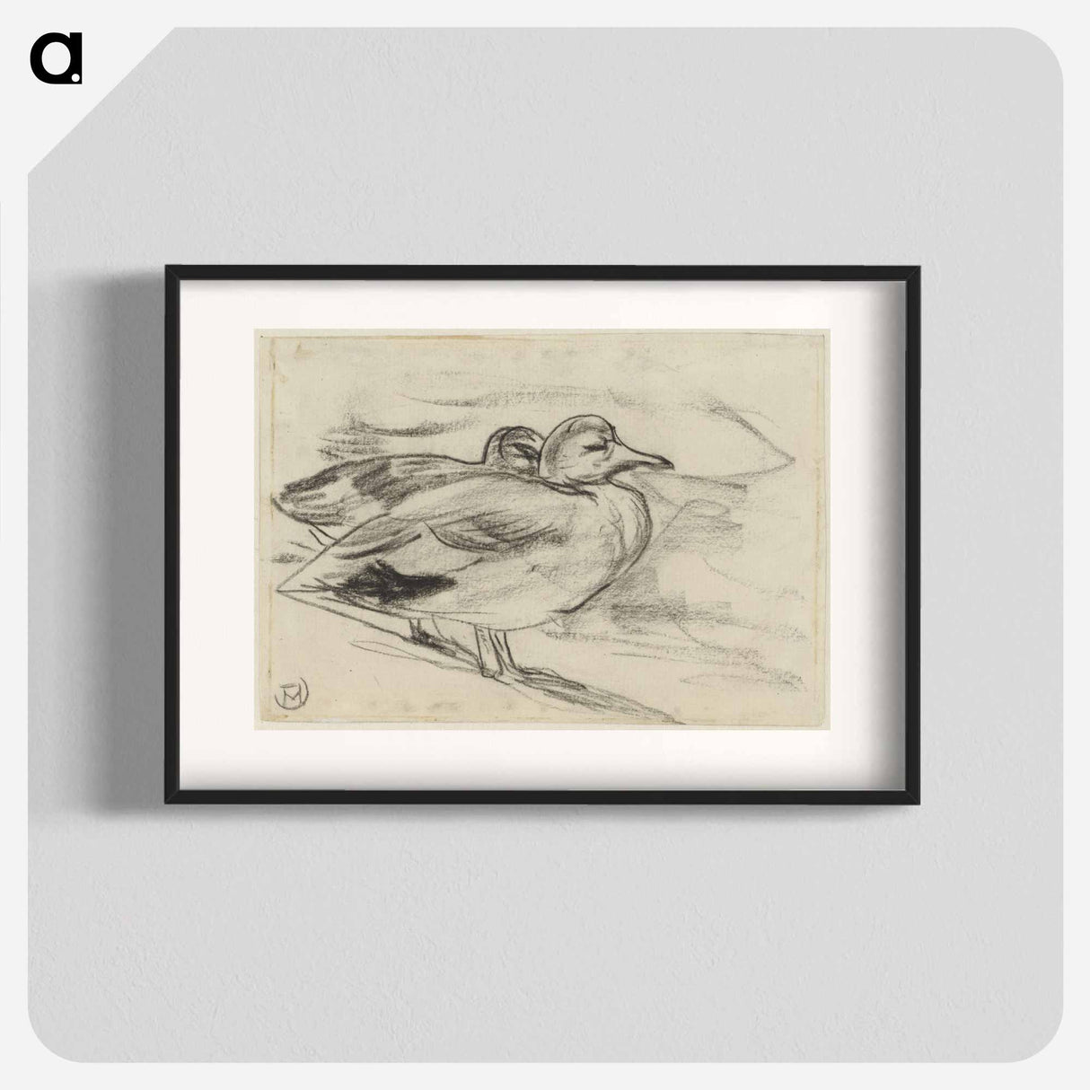 Twee eenden - Theo van Hoytema Poster.