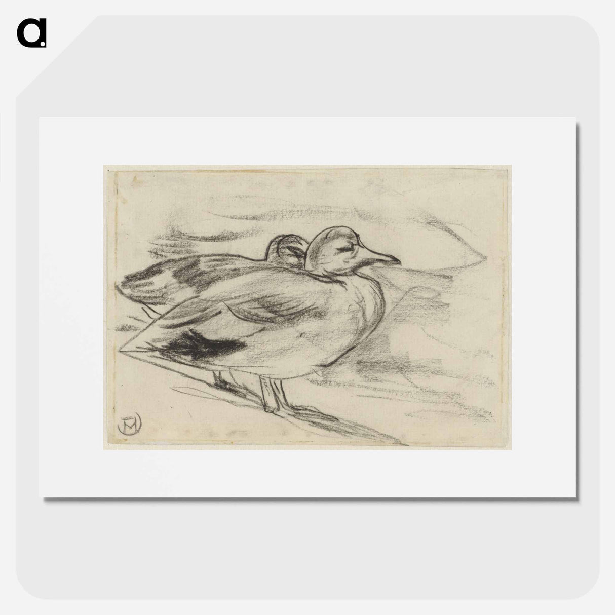 Twee eenden - Theo van Hoytema Poster.