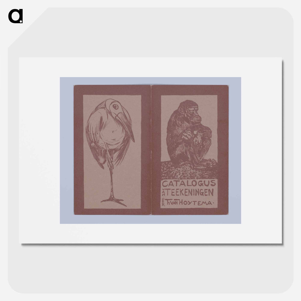 Catalogue of a book by Theo van Hoytema - Theo van Hoytema Poster.