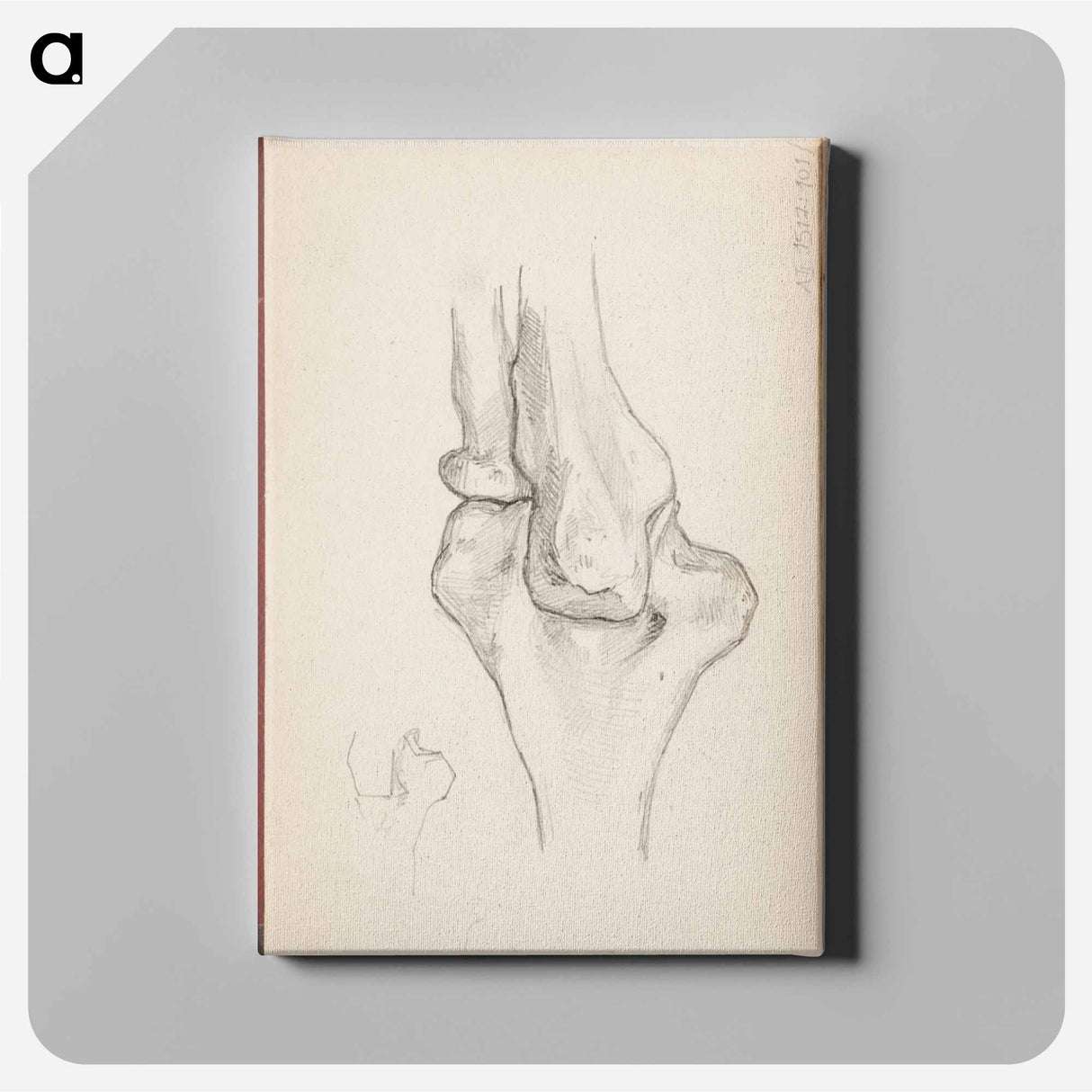 (unknown) part of a sketchbook - アルバート エーデルフェルト Canvas.