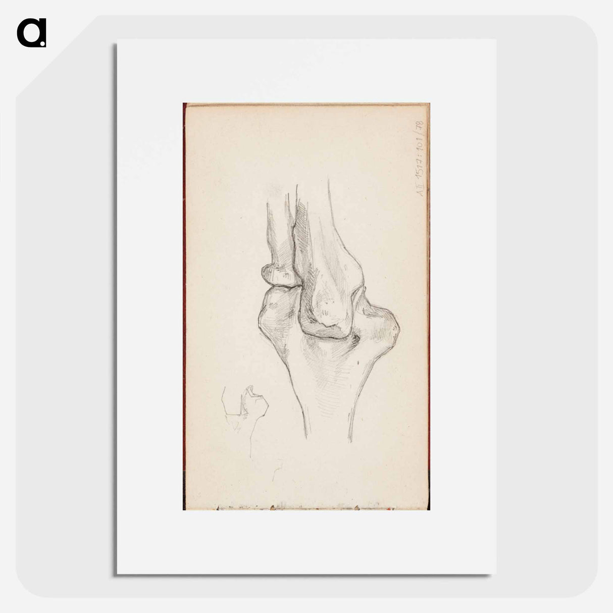 (unknown) part of a sketchbook - アルバート エーデルフェルト Poster.