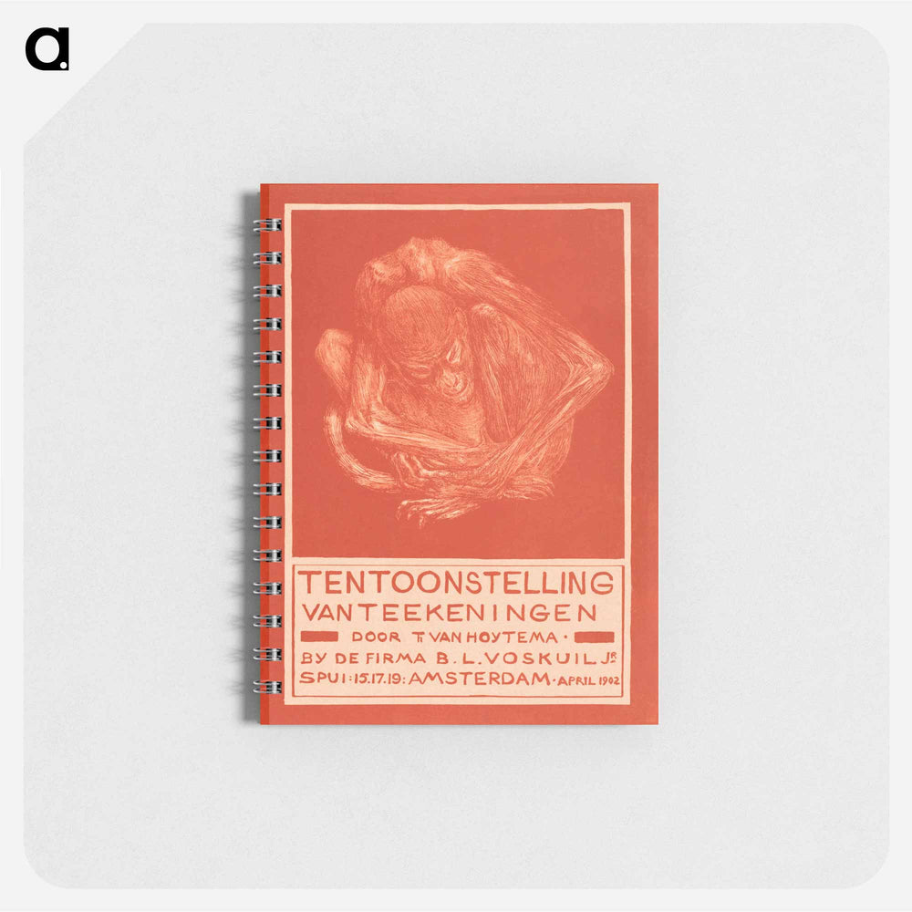 Reclamekaart met ineengedoken aap - テオ ヴァン ホイテマ Memo.